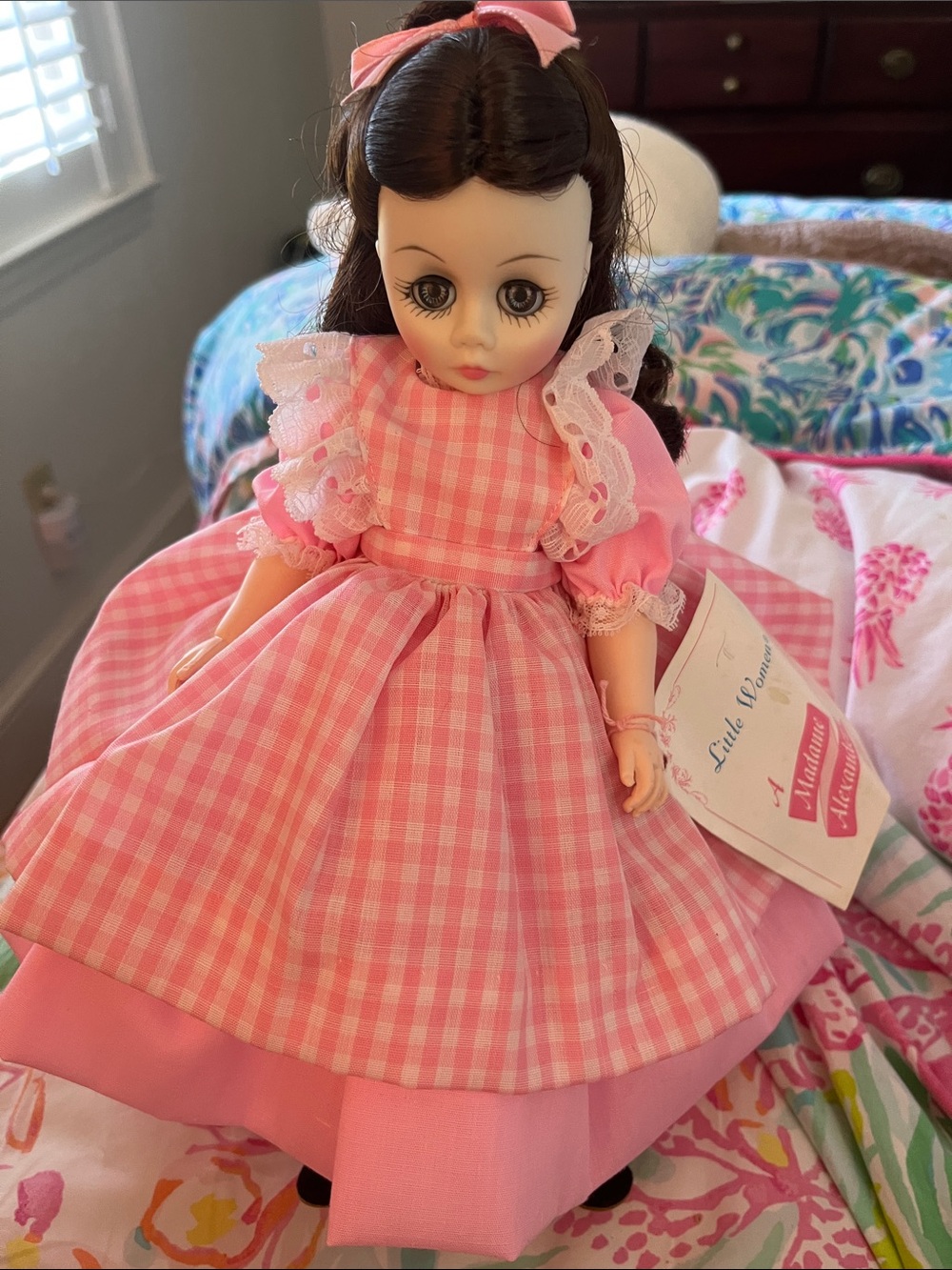 Madame Alexander “Little Women” Pink Gingham Doll in Pink Dress - Kids Toys